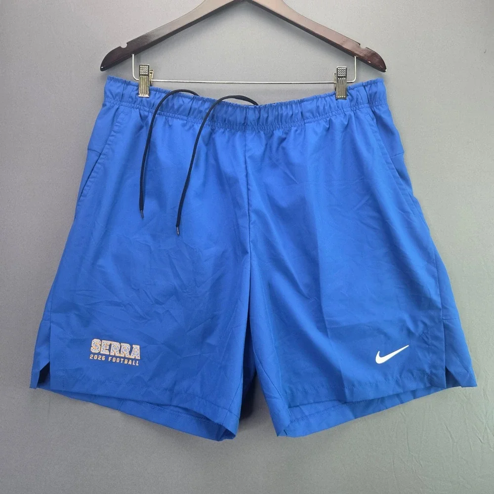 Nike Shorts Serra 2026 Football Dri-FIT Athletic Blue Mens XL Pockets Workout